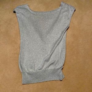 Glittery open back top